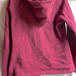 North face 3/4 hoody with toggle design buttons, fleece, warm L